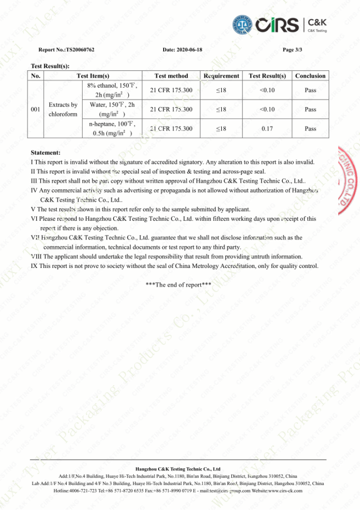 6802 USA Standard Food Safety Test Report_4